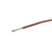 Brown, 24 strand, 18AWG, heavy duty, tinned copper wire with a PVC insulator suitable for indoor, general purpose wiring.