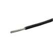 Black, 24 strand, 18AWG, heavy duty, tinned copper wire with a PVC insulator suitable for indoor, general purpose wiring.