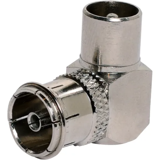 75Ω Male to Female Pal Right angle adaptor