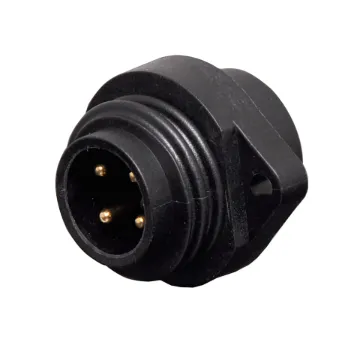 IP67 rated waterproof 4 pin connector for installations outdoors or in areas prone to moisture build up.