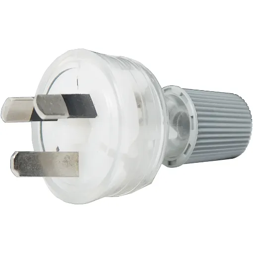10A Rated. Clear Inline Plug.