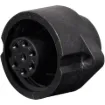 IP66 rated waterproof 7 pin connector for installations outdoors or in areas prone to moisture build up. Compatible with Amphenol C16 series connectors. 8A rated.