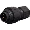 IP66 rated waterproof 4 pin connectors for installations outdoors or in areas prone to moisture build up. Compatible with Amphenol C16 series connectors. 12A rated.