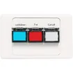 The Redback A 2064 Remote Plate allows the Redback&reg A 4505B Lockdown Timer to be controlled remotely. Featuring Lockdown, Fire and Cancel buttons, the plate can be located up to 100m away from the main unit. Connections up to 30m away can be made via standard Cat 5 cabling.