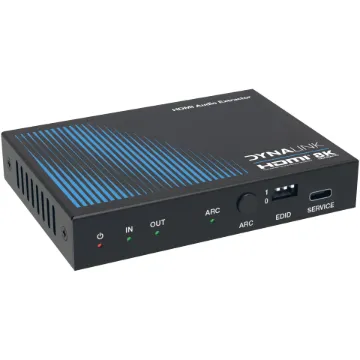 With the help of this audio extractor you can extract audio signals from any HDMI compliant source to digital optical or analog stereo audio outputs.