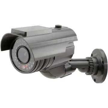 This dummy camera gives the impression that the surrounding area is under CCD surveillance. Appears the same as a fully functional camera.
