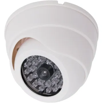 This dummy dome gives the impression that the surrounding area is under CCD surveillance. It looks the same as a fully functional dome camera. The perfect, cheap theft deterrent. Dimensions: 95 x 60mm