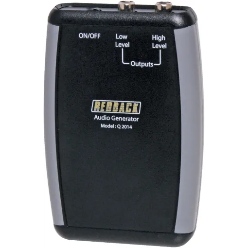 Compact and portable, this handheld battery powered 1KHz tone generator has been designed to test PA systems and in particular hearing loop induction sound systems. The unit produces a 1KHz tone which is fed into the input of the amplifier under test. Two output levels are provided, 100mV and 1V. Includes 9V battery. Size: 79W x 117H x 24Dmm.