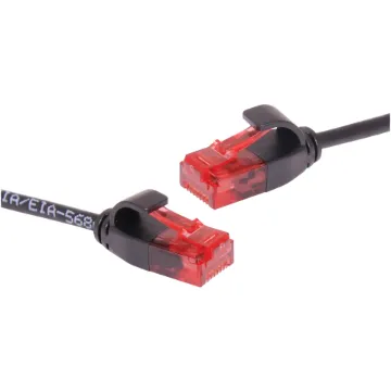 Ultra thin cables ideal for high density patch panel use.