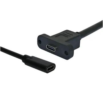 USB type C Socket to USB type C socket lead, 160mm.