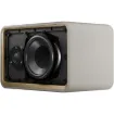 Passion X, a premium, high performance wireless lifestyle home speaker built with a timeless wood cabin structure and wrapped in a luxury leather-textured finish. Delivering up to 100W of maximum power, with Wireless 5.4 and two way full range speaker system. A speaker that not only delivers amazing sound but looks sophisticated, modern and timeless.