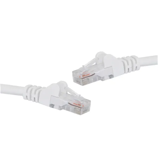 8 Pin RJ45 Male to 8 Pin RJ45 Male White 0.5m - Category 6