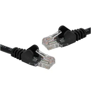 8 Pin RJ45 Male to 8 Pin RJ45 Male Black 2m - Category 6