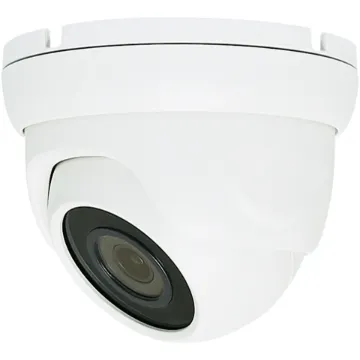 Surface mount dome camera housed in vandal resistant aluminium housing with infra red illumination for night time viewing. High resolution 8MP sensor produces clear crisp video signal. Lens has a fixed 2.8mm wide focal length.