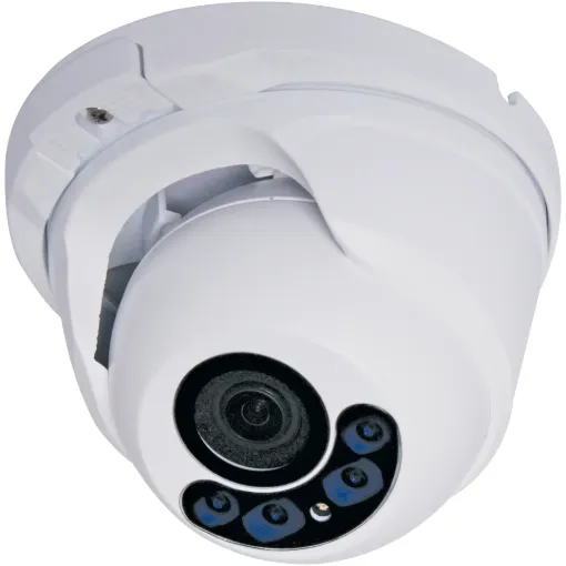 Surface mount dome cameras housed in vandal resistant aluminium housing with infra red illumination for night time viewing. High resolution CMOS sensor produces clear crisp video signal. Motorised zoom