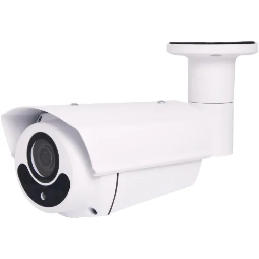 Surface mount bullet camera housed in vandal resistant aluminium housing with infra red illumination for night time viewing. High resolution CMOS sensor produces clear crisp video signal. Motorised zoom
