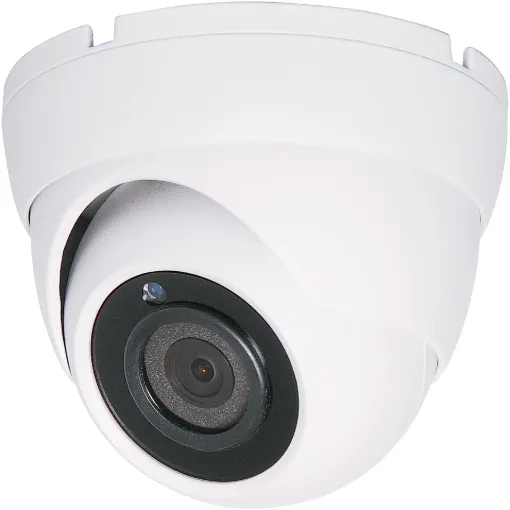 Surface mount dome camera housed in vandal resistant aluminium housing with infra red illumination for night time viewing. High resolution 4MP sensor produces clear crisp video signal. Lens has an fixed 2.8mm wide focal length.