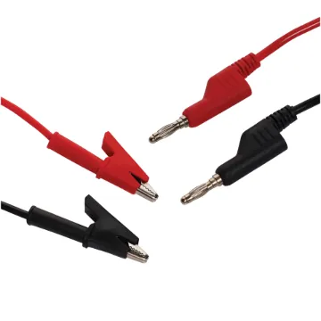 Economical replacement test leads. Banana to Croc Clip.