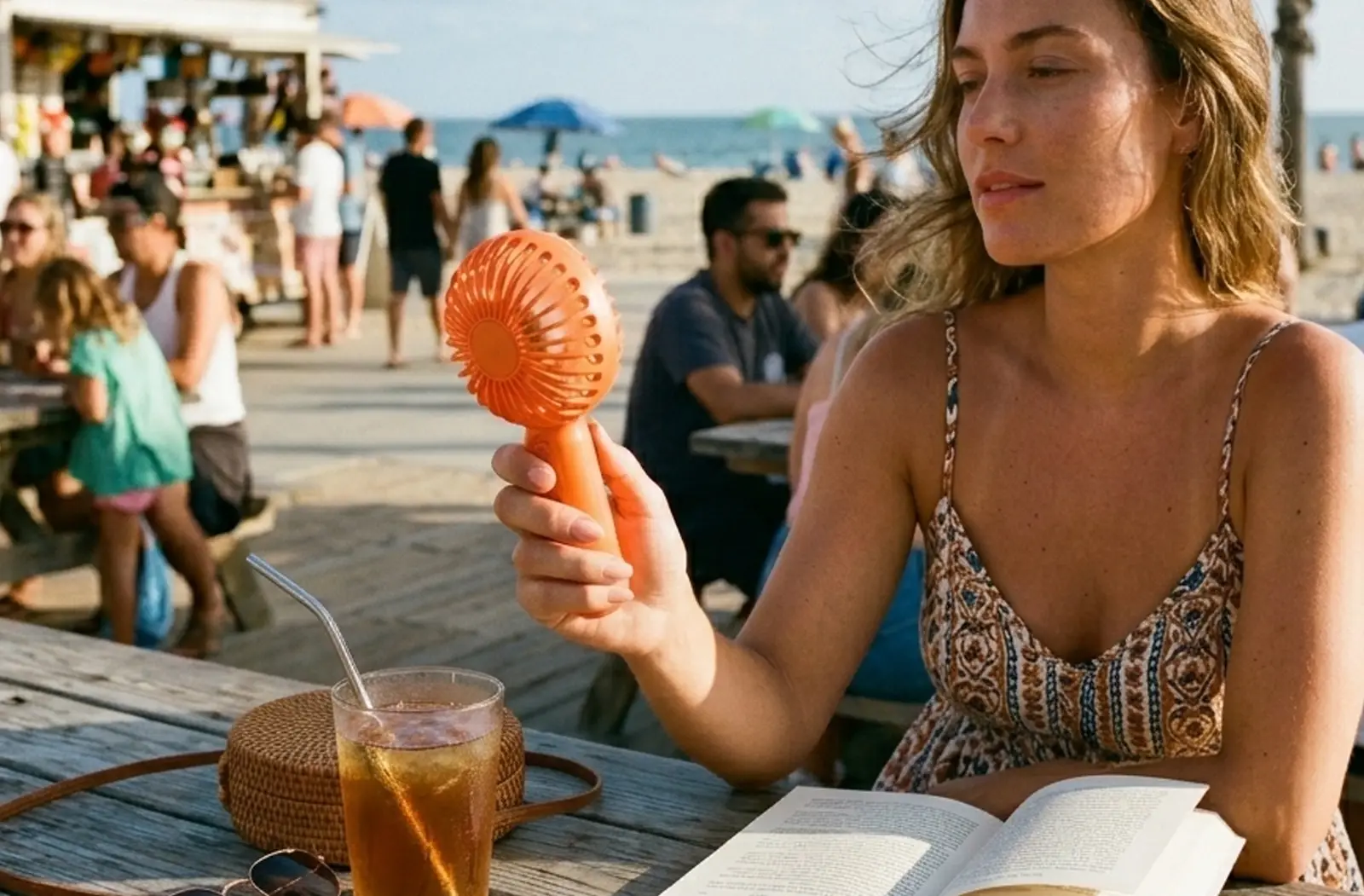 Portable mini handheld fan