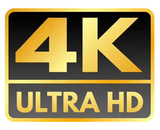 4k resolution logo